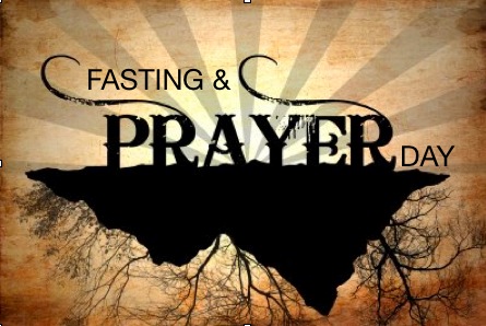 Fasting And Praying. us in fasting and prayer.